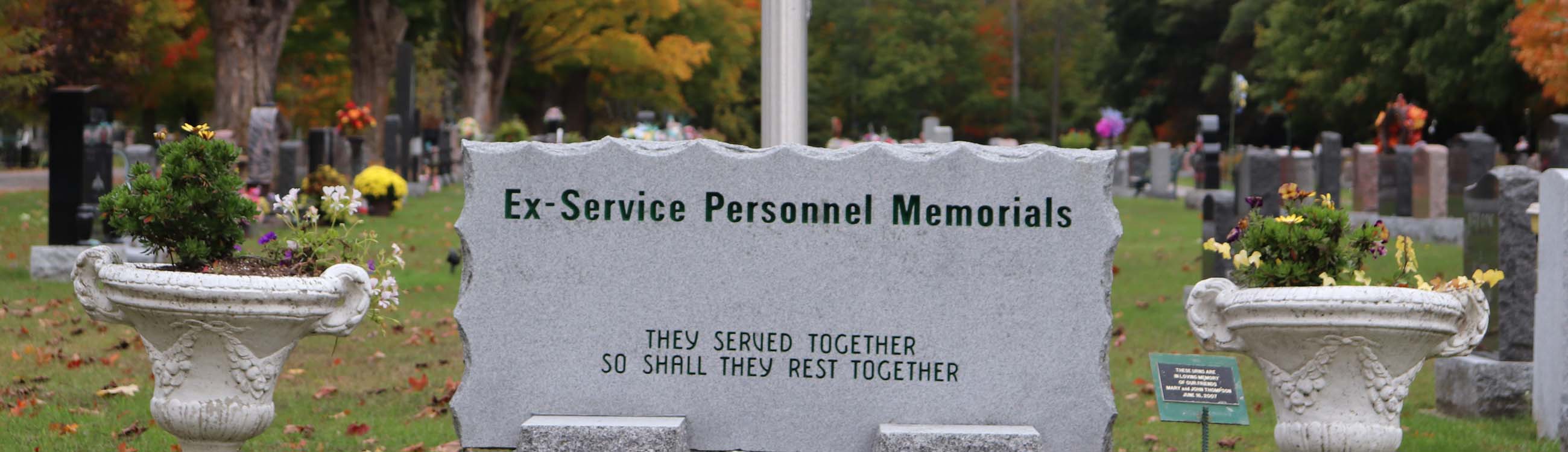 Elmwood cemetery ex-service personnel memorials monument